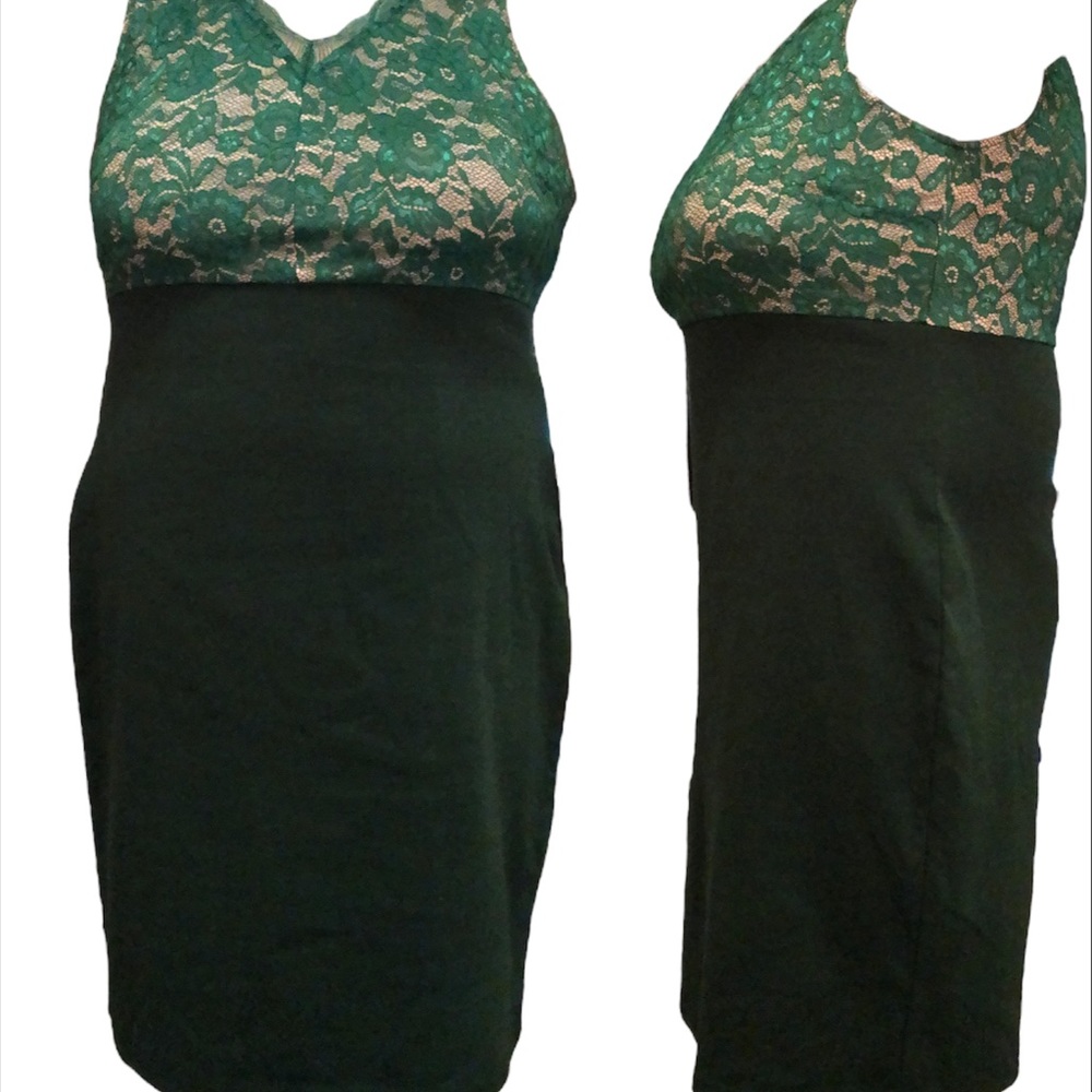 Viwenni Vintage 2X Lace Split  Dress
